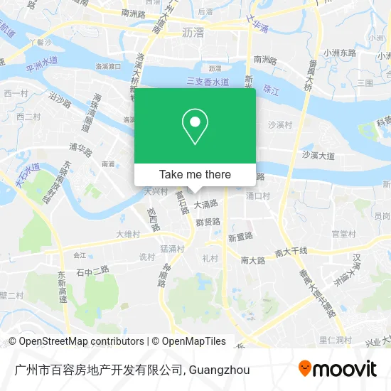 广州市百容房地产开发有限公司 map