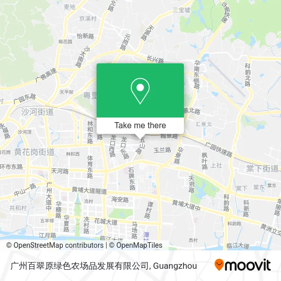 广州百翠原绿色农场品发展有限公司 map