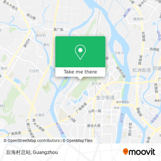 后海村总站 map