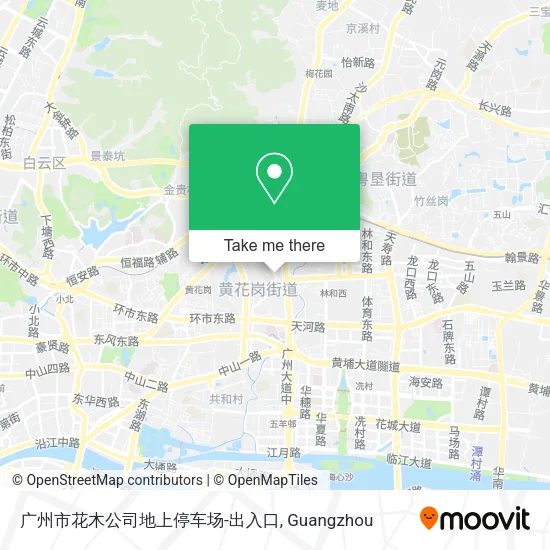 广州市花木公司地上停车场-出入口 map