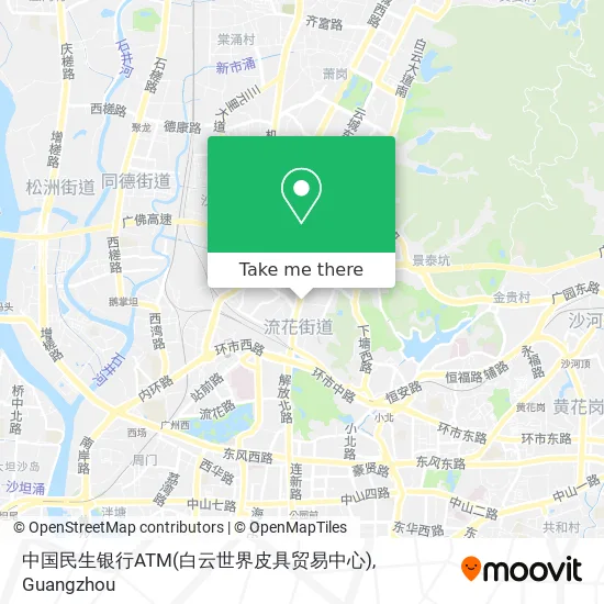 中国民生银行ATM(白云世界皮具贸易中心) map