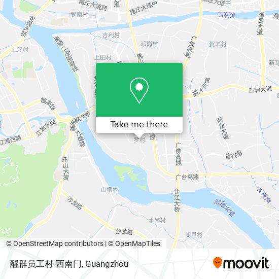 醒群员工村-西南门 map