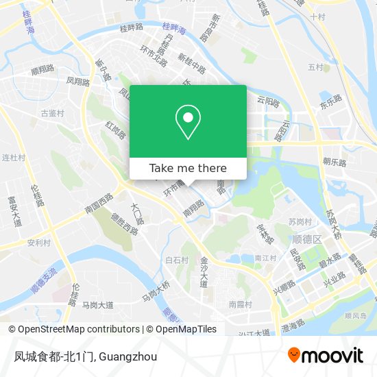 凤城食都-北1门 map