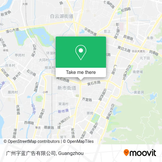广州字蓝广告有限公司 map