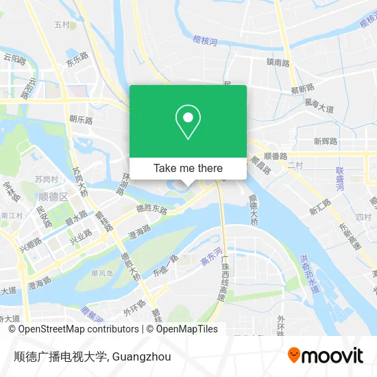 顺德广播电视大学 map