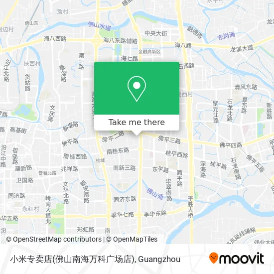 小米专卖店(佛山南海万科广场店) map