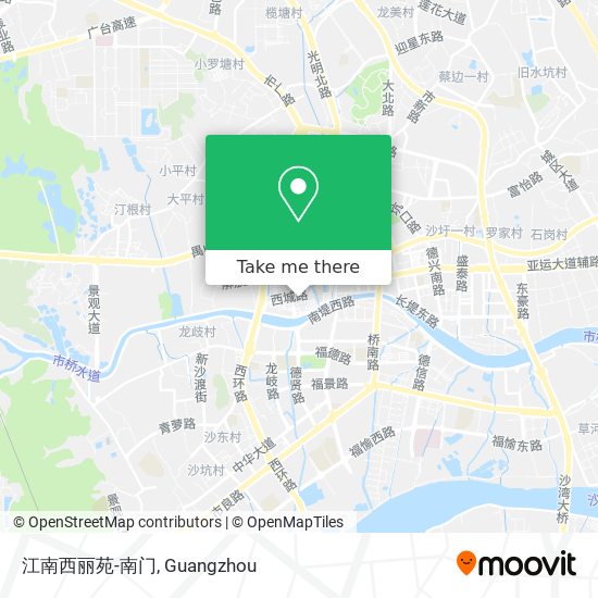 江南西丽苑-南门 map