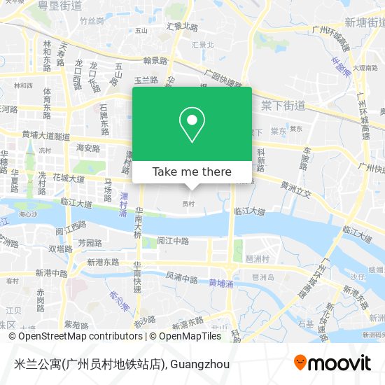 米兰公寓(广州员村地铁站店) map