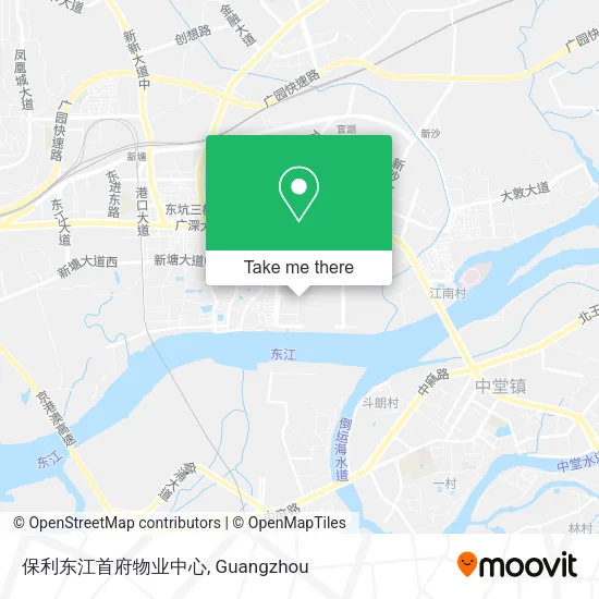 保利东江首府物业中心 map