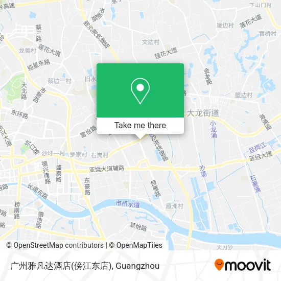 广州雅凡达酒店(傍江东店) map