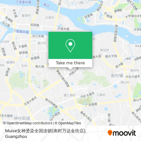Muise女神烫染全国连锁(南村万达金街店) map