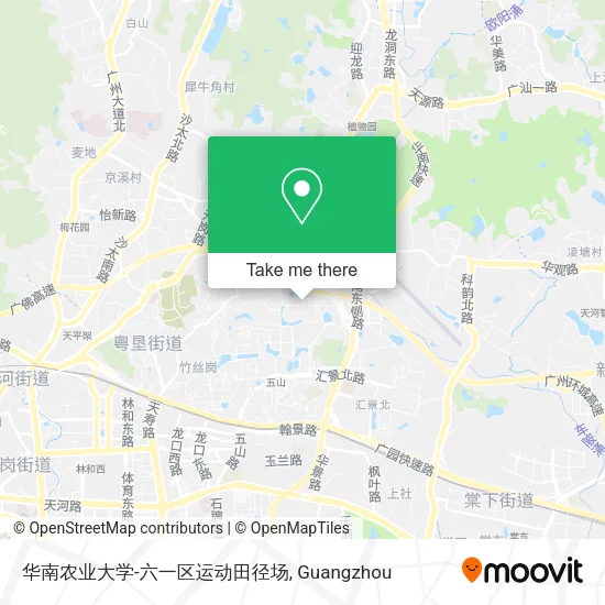 华南农业大学-六一区运动田径场 map