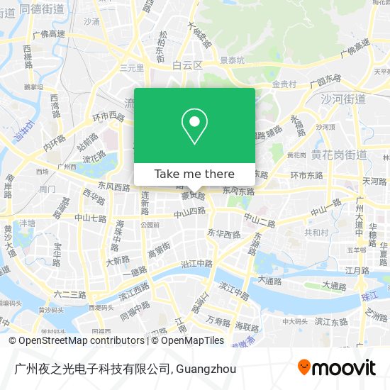 广州夜之光电子科技有限公司 map