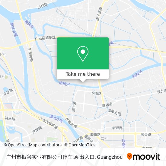 广州市振兴实业有限公司停车场-出入口 map
