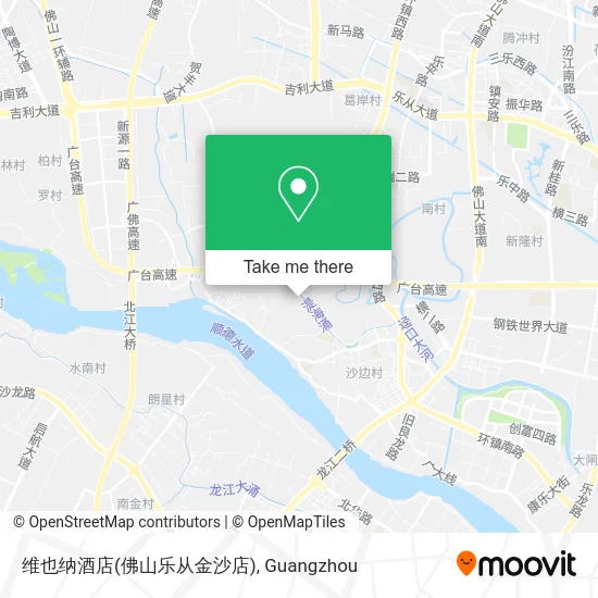 维也纳酒店(佛山乐从金沙店) map