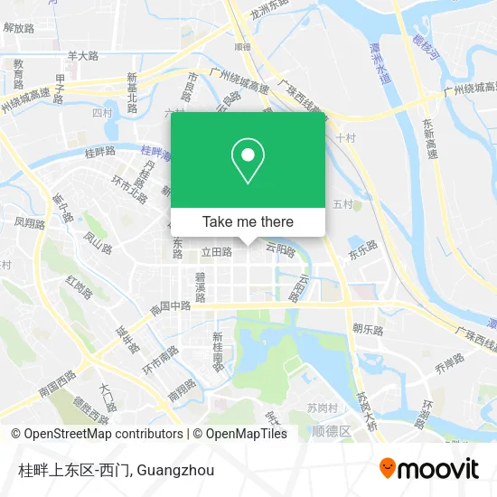 桂畔上东区-西门 map