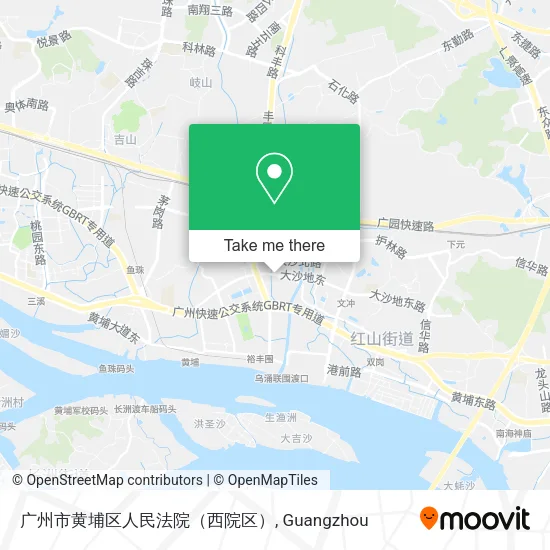 广州市黄埔区人民法院（西院区） map