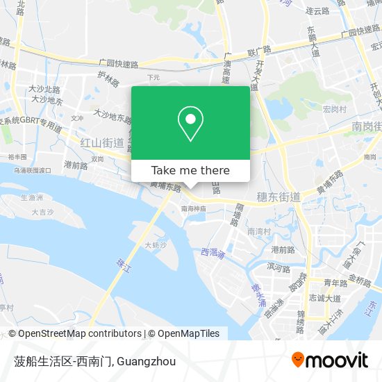 菠船生活区-西南门 map