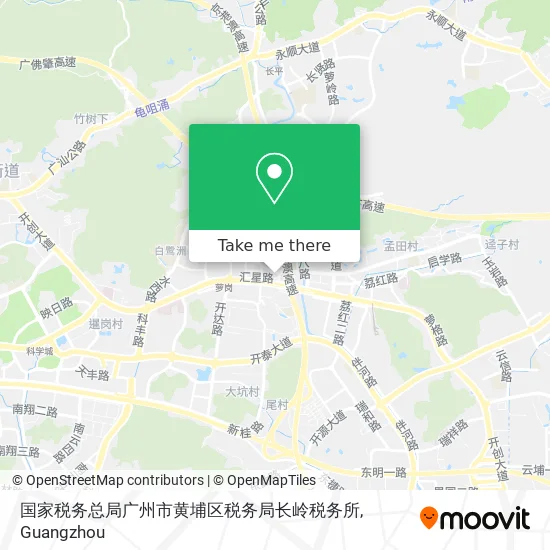 国家税务总局广州市黄埔区税务局长岭税务所 map