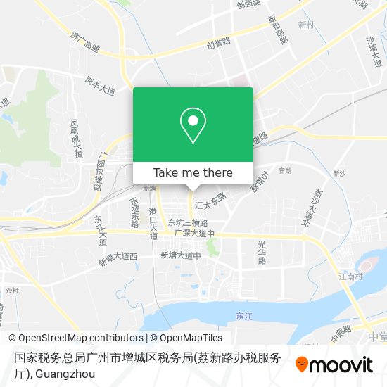 国家税务总局广州市增城区税务局(荔新路办税服务厅) map