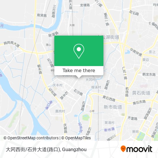 大冈西街/石井大道(路口) map