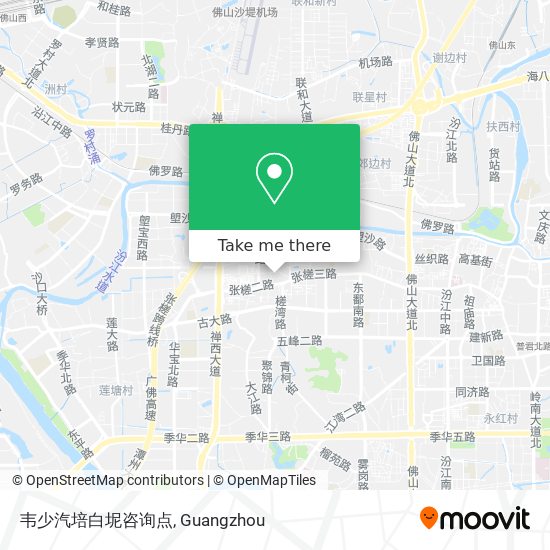 韦少汽培白坭咨询点 map