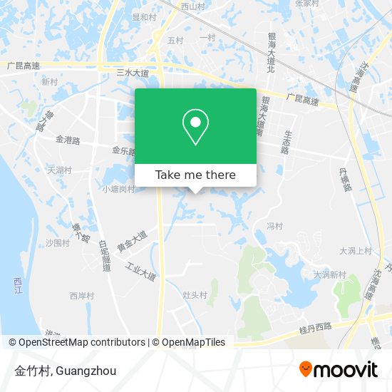 金竹村 map