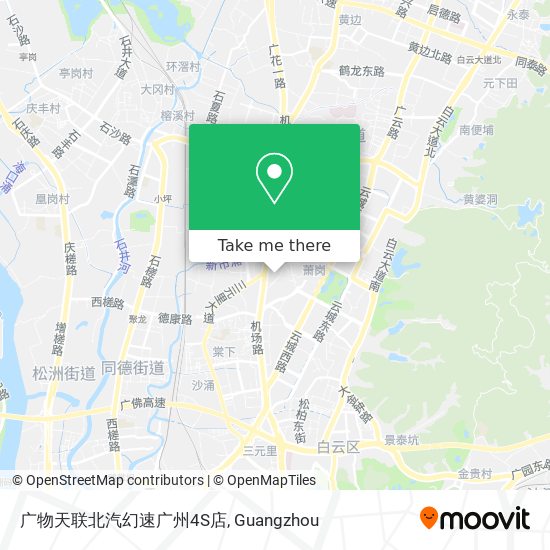 广物天联北汽幻速广州4S店 map