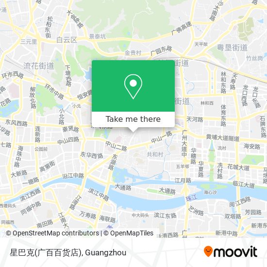 星巴克(广百百货店) map
