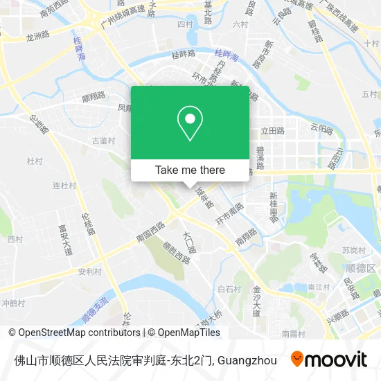 佛山市顺德区人民法院审判庭-东北2门 map