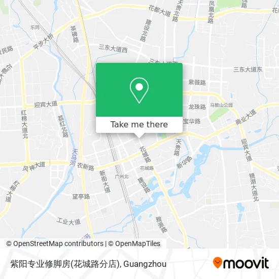 紫阳专业修脚房(花城路分店) map