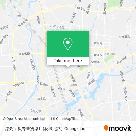 漂亮宝贝专业烫染店(花城北路) map