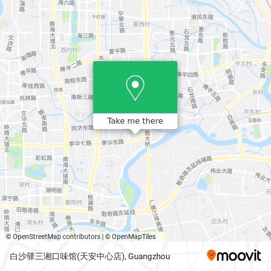 白沙驿三湘口味馆(天安中心店) map