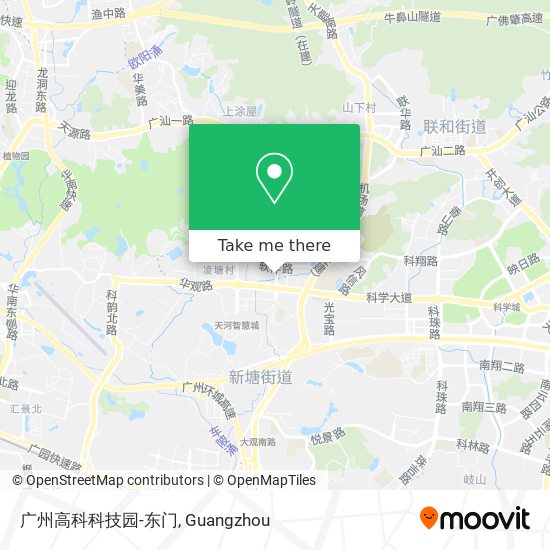 广州高科科技园-东门 map