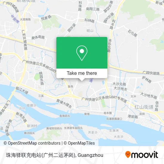 珠海驿联充电站(广州二运茅岗) map