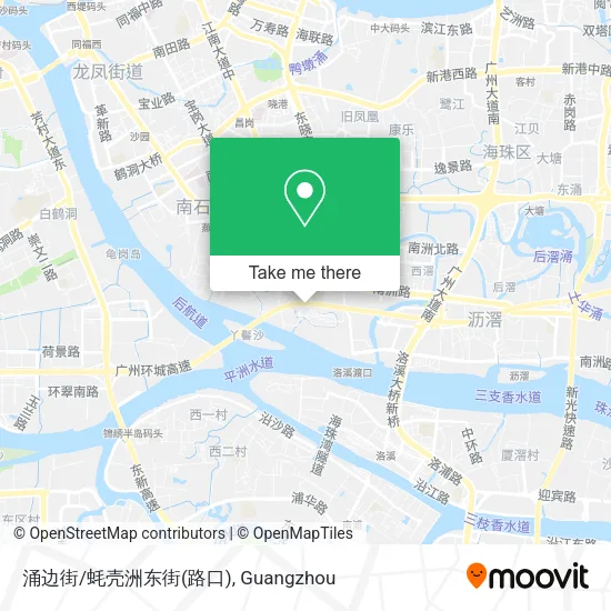 涌边街/蚝壳洲东街(路口) map