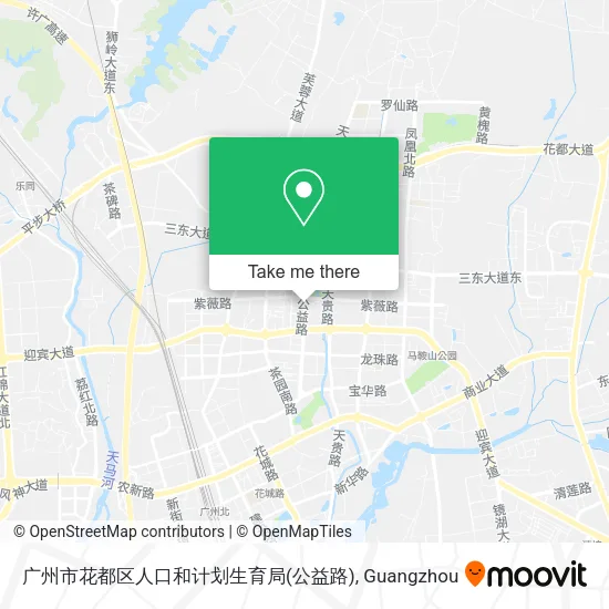 广州市花都区人口和计划生育局(公益路) map