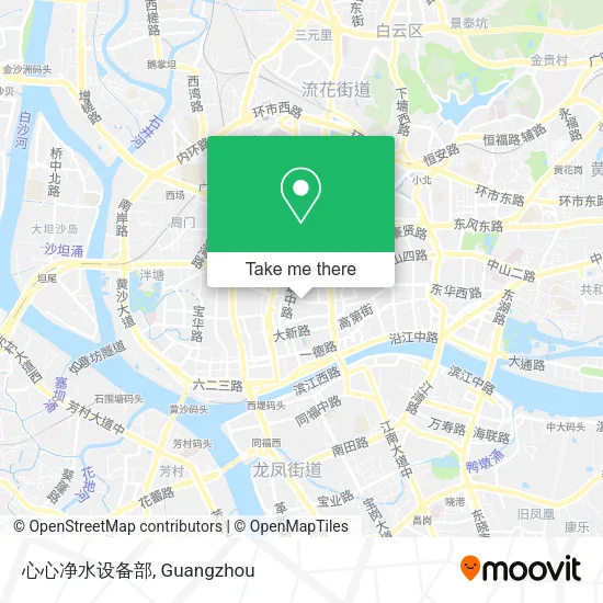 心心净水设备部 map