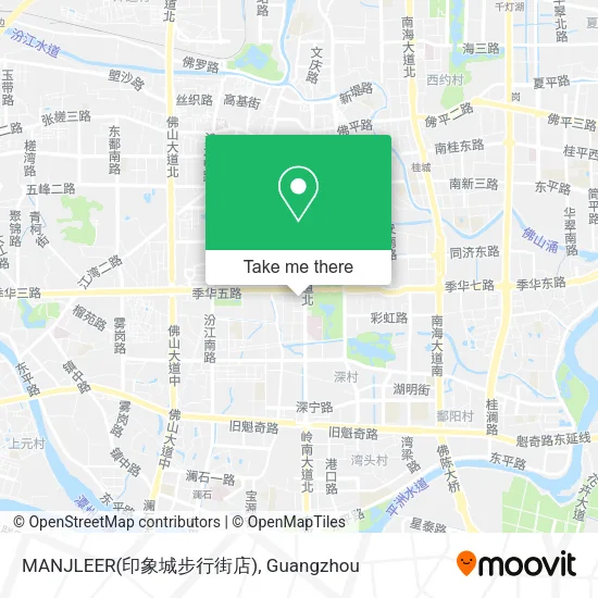 MANJLEER(印象城步行街店) map