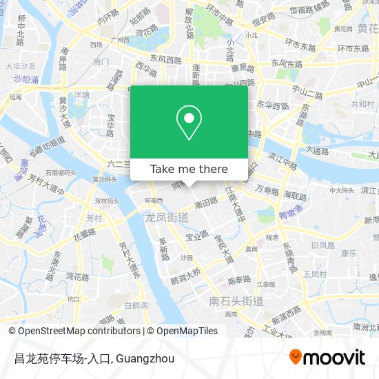 昌龙苑停车场-入口 map