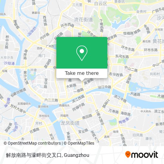 解放南路与濠畔街交叉口 map