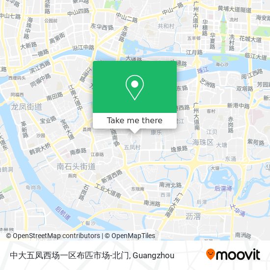 中大五凤西场一区布匹市场-北门 map