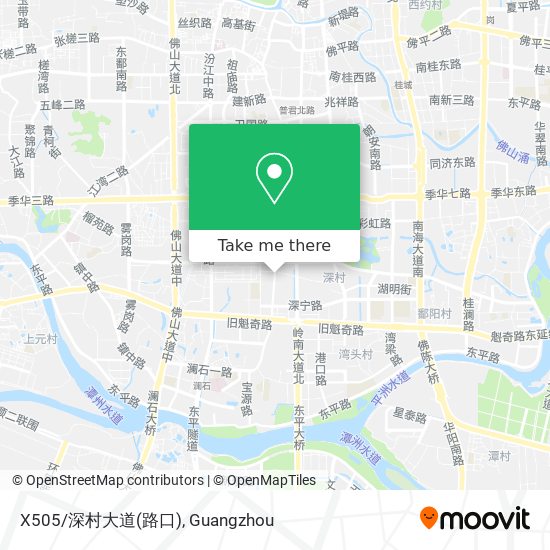 X505/深村大道(路口) map