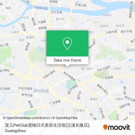 宠儿PetClub宠物日式美容生活馆(汉溪长隆店) map