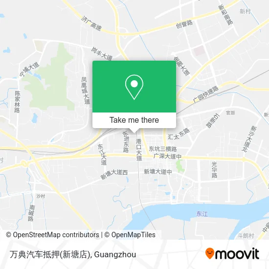 万典汽车抵押(新塘店) map