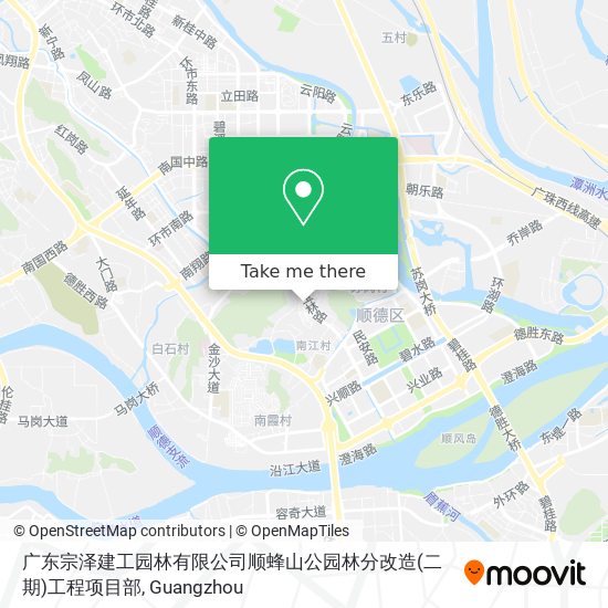 广东宗泽建工园林有限公司顺蜂山公园林分改造(二期)工程项目部 map