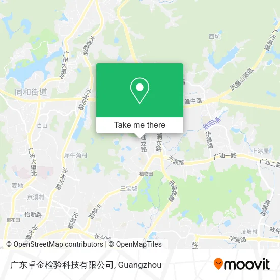 广东卓金检验科技有限公司 map