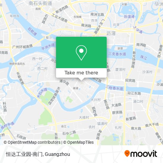 恒达工业园-南门 map