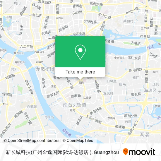 新长城科技(广州金逸国际影城-达镖店  ) map