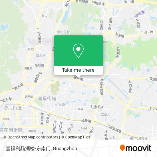 嘉福利晶酒楼-东南门 map